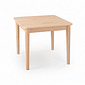 Mesa Infantil Quadrada de Madeira Maciça 61cm Natural Mesa Infantil Quadrada de Madeira Maciça 61cm Natural