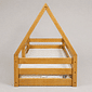 Mini Cama Infantil Montessoriana Casinha Bloomie em Madeira Maciça Pinus Mel