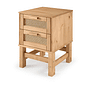 Kit Cabeceira KING + Cômoda + Mesa de Cabeceira 2 Gavetas de Rattan Nature