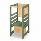 Torre de Aprendizagem Montessori 4 em 1 Verde Oliva Cadeirão Ajustável, Mesinha de Atividades, Quadro de Desenhos Torre de Aprendizagem Montessori 4 em 1 Verde Oliva Cadeirão Ajustável, Mesinha de Atividades, Quadro de Desenhos
