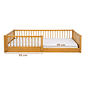 Cama Infantil de Solteiro Montessori em Madeira Maciça Pinus Mel Cama Infantil de Solteiro Montessori em Madeira Maciça Pinus Mel