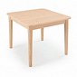Mesa Infantil Quadrada de Madeira Maciça 61cm Natural Mesa Infantil Quadrada de Madeira Maciça 61cm Natural
