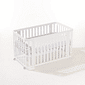 Kit Berço 3 em 1 + Cômoda 4 gavetas e 1 Porta com Rattan Branco | Linha Feliz + 1,2,3 Kit Berço 3 em 1 + Cômoda 4 gavetas e 1 Porta com Rattan Branco | Linha Feliz + 1,2,3