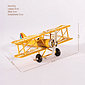 Avião Decorativo Amarelo Queimado Avião Decorativo Amarelo Queimado