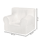 Mini Sofá Poltrona Infantil Off White de Espuma com Alça de Transporte e Capa Lavável Mini Sofá Poltrona Infantil Off White de Espuma com Alça de Transporte e Capa Lavável