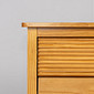 Cômoda Zig 4 Gavetas e 1 Porta de Madeira Maciça Mel Cômoda Zig 4 Gavetas e 1 Porta de Madeira Maciça Mel