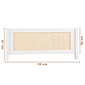 Grade de Proteção Adicional para Cama Infantil na Cor Branca Com Rattan Grade de Proteção Adicional para Cama Infantil na Cor Branca Com Rattan