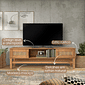 Rack para TV Nature em Madeira e Rattan Natural Rack para TV Nature em Madeira e Rattan Natural