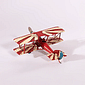 Avião Decorativo Branco e Vermelho