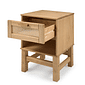 Kit Cabeceira + Cômoda + Mesa de Cabeceira 1 Gaveta de Rattan Nature Kit Cabeceira + Cômoda + Mesa de Cabeceira 1 Gaveta de Rattan Nature