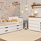 Sofá Cama Encanto Branco + Mel
