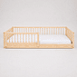 Cama Infantil de Solteiro Montessori em Madeira Maciça Pinus Natural