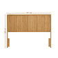 Cabeceira de Cama CASAL 141cm Rounded em Madeira Maciça