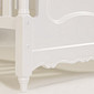 Kit Lilie Berço 2 em 1 e Cômoda 8 Gavetas em Madeira Maciça Branco Fosco
