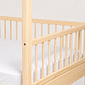 Cama Infantil Casinha Com Cama Auxiliar Bloomie em Madeira Maciça Pinus Natural Cama Infantil Casinha Com Cama Auxiliar Bloomie em Madeira Maciça Pinus Natural