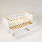 Sofá Cama Encanto com Cama Auxiliar Branco + Mel Sofá Cama Encanto com Cama Auxiliar Branco + Mel