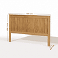 Cabeceira de Cama QUEEN 160cm Alamo em Madeira Natural Cabeceira de Cama QUEEN 160cm Alamo em Madeira Natural