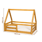 Mini Cama Infantil Montessoriana Casinha Bloomie em Madeira Maciça Pinus Mel Mini Cama Infantil Montessoriana Casinha Bloomie em Madeira Maciça Pinus Mel