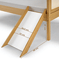 Escorregador para Cama Infantil com Fácil Fixação em Madeira Maciça Pinus Mel e Branco Escorregador para Cama Infantil com Fácil Fixação em Madeira Maciça Pinus Mel e Branco