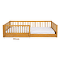 Cama Infantil de Solteiro Montessori em Madeira Maciça Pinus Mel Cama Infantil de Solteiro Montessori em Madeira Maciça Pinus Mel