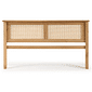 Kit Cabeceira + Cômoda + Mesa de Cabeceira 1 Gaveta de Rattan Nature Kit Cabeceira + Cômoda + Mesa de Cabeceira 1 Gaveta de Rattan Nature