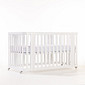 Kit Berço 3 em 1 + Cômoda 4 gavetas e 1 Porta com Rattan Branco | Linha Feliz + 1,2,3 Kit Berço 3 em 1 + Cômoda 4 gavetas e 1 Porta com Rattan Branco | Linha Feliz + 1,2,3