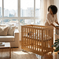 Mini Berço Dobrável Fold de Madeira na Cor Mel Mini Berço Dobrável Fold de Madeira na Cor Mel