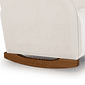 Poltrona de Amamentação Luna com Balanço e Puff Flor Bouclé Branco Poltrona de Amamentação Luna com Balanço e Puff Flor Bouclé Branco