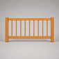 Grade de Proteção Adicional para Cama Infantil em Madeira Maciça Pinus Mel 93x41cm Grade de Proteção Adicional para Cama Infantil em Madeira Maciça Pinus Mel 93x41cm