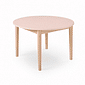 Mesa Infantil Redonda de Madeira Maciça 80cm Rosa Mesa Infantil Redonda de Madeira Maciça 80cm Rosa