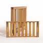 Mini Berço Dobrável Fold de Madeira na Cor Mel