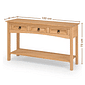 Aparador Console Essenza em Madeira Maciça 3 Gavetas e 1 Prateleira 122 cm Aparador Console Essenza em Madeira Maciça 3 Gavetas e 1 Prateleira 122 cm