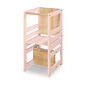 Torre de Aprendizagem Montessori 4 em 1 Rosa Cadeirão Ajustável, Mesinha de Atividades, Quadro de Desenhos Torre de Aprendizagem Montessori 4 em 1 Rosa Cadeirão Ajustável, Mesinha de Atividades, Quadro de Desenhos