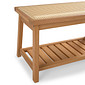 Banco Sapateira com Prateleira Ripada 75cm em Madeira Maciça e Rattan Cor Pitanga Banco Sapateira com Prateleira Ripada 75cm em Madeira Maciça e Rattan Cor Pitanga