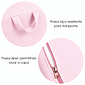 Mini Sofá Poltrona Infantil Rosa de Espuma com Alça de Transporte e Capa Lavável