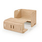 Conjunto Mesa e Cadeira Infantil Multifuncional de Madeira