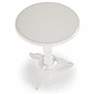 Mesa Redonda Lateral de Apoio Branco Provençal