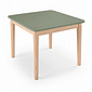 Mesa Infantil Quadrada de Madeira Maciça 61cm Verde Oliva com Porta-Lápis e Suporte para Papel Mesa Infantil Quadrada de Madeira Maciça 61cm Verde Oliva com Porta-Lápis e Suporte para Papel