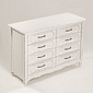 Cômoda Lilie Clássica 8 Gavetas Branco Provençal