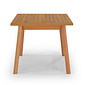 Conjunto de Mesa Quadrada com 2 Cadeiras em Madeira de Eucalipto com Assento e Encosto em Rattan Natural na Cor Pitanga Conjunto de Mesa Quadrada com 2 Cadeiras em Madeira de Eucalipto com Assento e Encosto em Rattan Natural na Cor Pitanga