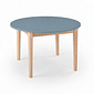 Mesa Infantil Redonda de Madeira Maciça 80cm Azul Mesa Infantil Redonda de Madeira Maciça 80cm Azul