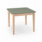 Mesa Infantil Quadrada de Madeira Maciça 61cm Verde Oliva Mesa Infantil Quadrada de Madeira Maciça 61cm Verde Oliva