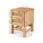 Kit Cabeceira KING + Cômoda + Mesa de Cabeceira 2 Gavetas de Rattan Nature