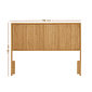 Cabeceira de Cama QUEEN 158cm Rounded em Madeira Maciça Cabeceira de Cama QUEEN 158cm Rounded em Madeira Maciça