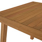 Conjunto de Mesa Quadrada com 4 Cadeiras em Madeira de Eucalipto com Assento e Encosto em Rattan Natural na Cor Pitanga Conjunto de Mesa Quadrada com 4 Cadeiras em Madeira de Eucalipto com Assento e Encosto em Rattan Natural na Cor Pitanga