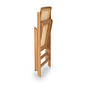 Conjunto de Mesa Quadrada com 4 Cadeiras em Madeira de Eucalipto com Assento e Encosto em Rattan Natural na Cor Pitanga Conjunto de Mesa Quadrada com 4 Cadeiras em Madeira de Eucalipto com Assento e Encosto em Rattan Natural na Cor Pitanga