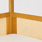 Cama Infantil Casinha Com Cama Auxiliar Bloomie em Madeira Maciça Pinus Mel Com Rattan Natural Cama Infantil Casinha Com Cama Auxiliar Bloomie em Madeira Maciça Pinus Mel Com Rattan Natural