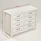 Cômoda Lilie Clássica 8 Gavetas Branco Provençal