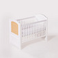 Kit Feliz Berço 2 em 1 e Cômoda 4 Gavetas e 1 Porta com Rattan em Madeira Maciça Branco com Mel Kit Feliz Berço 2 em 1 e Cômoda 4 Gavetas e 1 Porta com Rattan em Madeira Maciça Branco com Mel