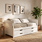 Sofá Cama Encanto com Cama Auxiliar Branco